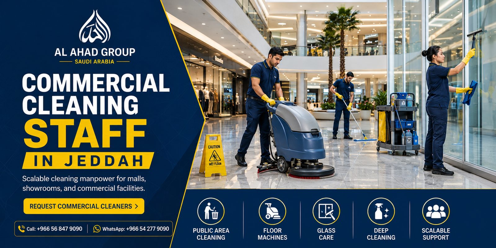 Commercial Cleaning Manpower in Jeddah for Offices and Buildings