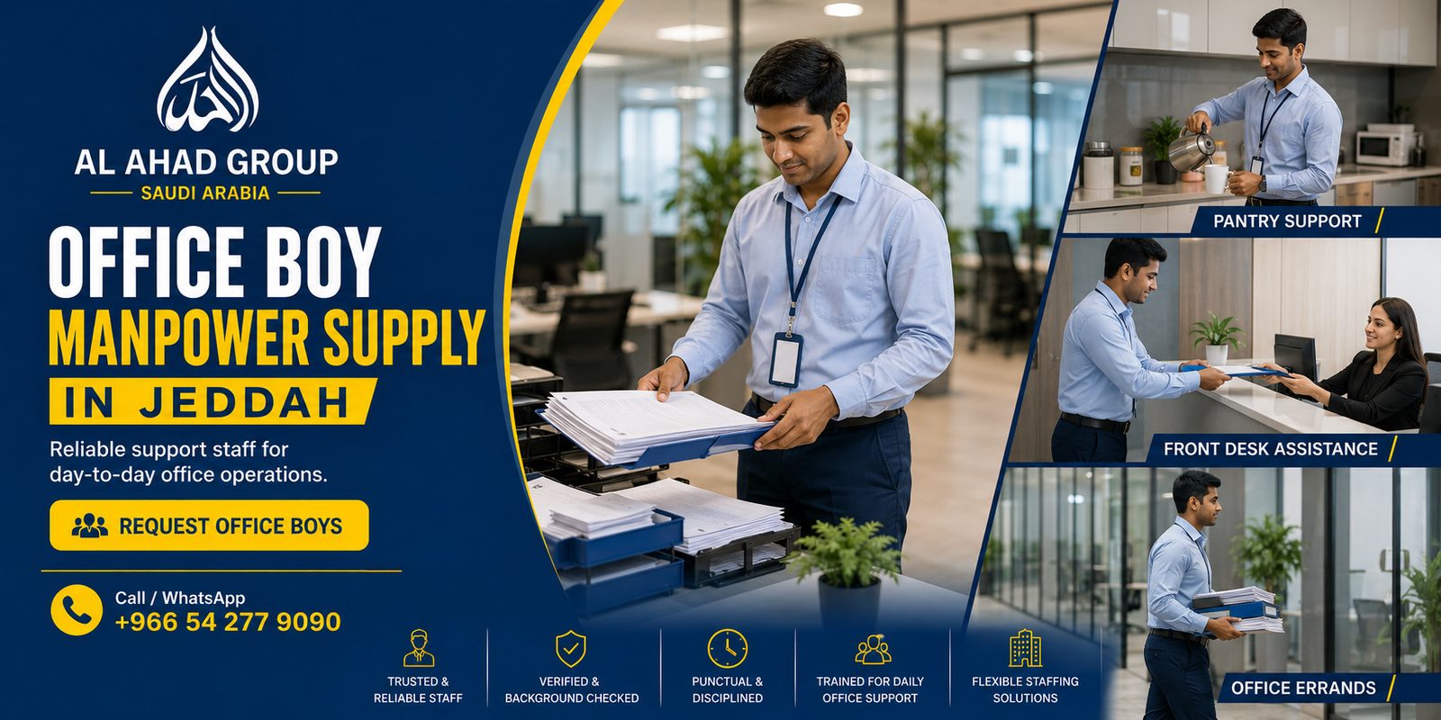 Office Boy and Tea Boy Manpower Supply in Jeddah