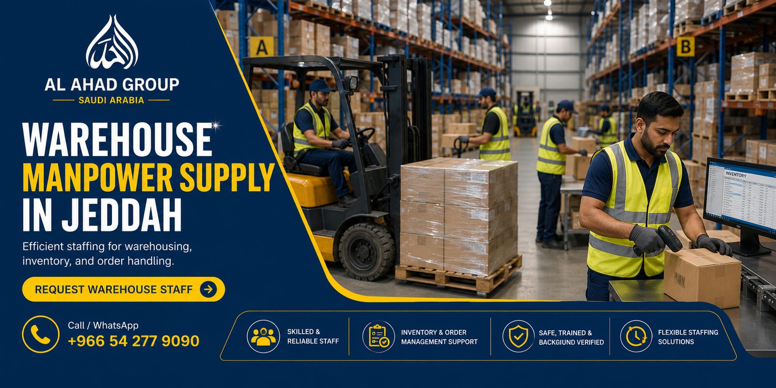 Temporary Manpower Supply in Jeddah for Warehouses, Events, and